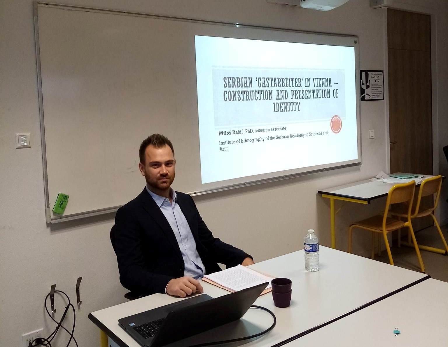 Research associate of the SASA Institute of Ethnography held a guest lecture at the University of Lyon